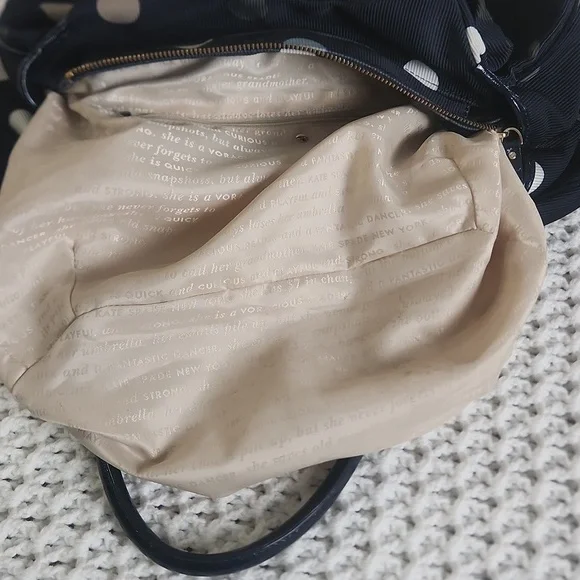 Katespade New York prak Row karen hobo polkadot handbags
